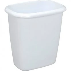 Rubbermaid® Vanity Wastebasket 2958 14 Quart, White