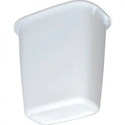 Rubbermaid® Vanity Wastebasket 2958 14 Quart, White -Cheap Trash & Recycling Store 261589WH 03