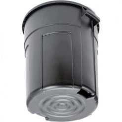 Rubbermaid® Plastic Round Trash Can With Dual Handles, 20 Gallon, Black -Cheap Trash & Recycling Store 261592BK 03
