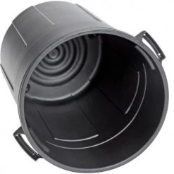 Rubbermaid® Plastic Round Trash Can With Dual Handles, 20 Gallon, Black -Cheap Trash & Recycling Store 261592BK 04