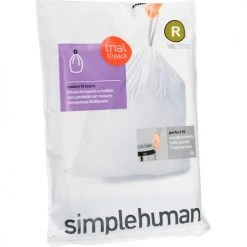 simplehuman® Brushed Stainless Steel Profile Step Can, 2-3/5 Gallon -Cheap Trash & Recycling Store 261606SS 08