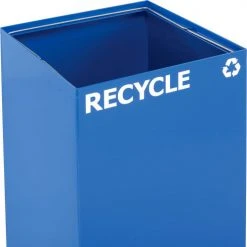 Witt Industries Recycling Can, 36 Gallon, Blue -Cheap Trash & Recycling Store 261625BL 03