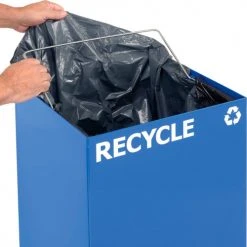 Witt Industries Recycling Can, 36 Gallon, Blue -Cheap Trash & Recycling Store 261625BL 04