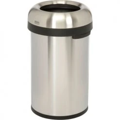 Simplehuman® Stainless Steel Bullet Open Top Trash Can, 21 Gallon -Cheap Trash & Recycling Store 261744SS 06