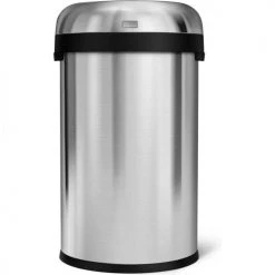 Simplehuman® Stainless Steel Bullet Open Top Trash Can, 21 Gallon -Cheap Trash & Recycling Store 261744SS 2