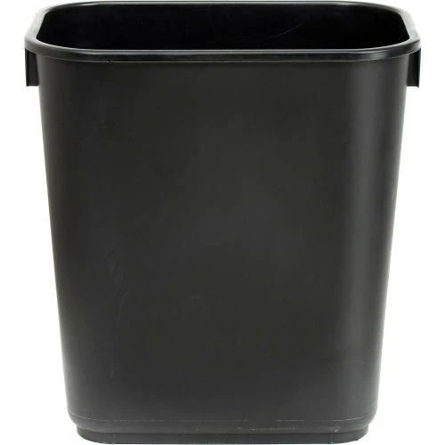 Global Industrial 13-5/8 Qt. Plastic Wastebasket - Black 2 Global Industrial 13-5/8 Qt. Plastic Wastebasket - Black - Image 2