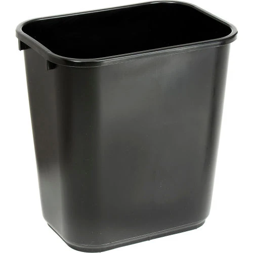 Global Industrial 28-1/8 Qt. Plastic Wastebasket - Black 1 Global Industrial 28-1/8 Qt. Plastic Wastebasket - Black