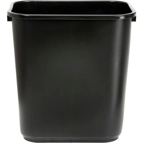 Global Industrial 28-1/8 Qt. Plastic Wastebasket - Black 2 Global Industrial 28-1/8 Qt. Plastic Wastebasket - Black - Image 2