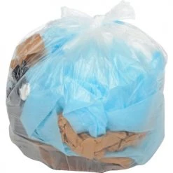 Global Industrial Medium Duty Natural Trash Bags - 40 to 45 Gal, 0.55 Mil, 250 Bags/Case