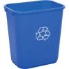Global Industrial™ Deskside Recycling Wastebasket, 28-1/8 Quart, Blue
