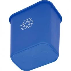 Global Industrial™ Deskside Recycling Wastebasket, 28-1/8 Quart, Blue -Cheap Trash & Recycling Store 261878BL 05