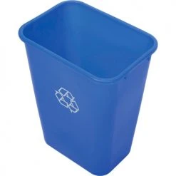 Global Industrial Deskside Recycling Wastebasket, 41-1/4 Quart, Blue 12 Global Industrial Deskside Recycling Wastebasket, 41-1/4 Quart, Blue -Cheap Trash & Recycling Store 261879BL 02