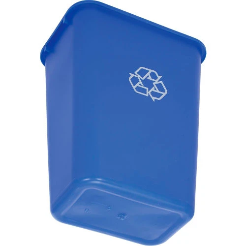 Global Industrial Deskside Recycling Wastebasket, 41-1/4 Quart, Blue 6 Global Industrial Deskside Recycling Wastebasket, 41-1/4 Quart, Blue - Image 6