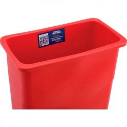 Global Industrial™ Slim Trash Can, 23 Gallon, Red -Cheap Trash & Recycling Store 261902RD 02