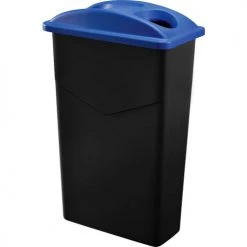 Global Industrial™ Bottles & Cans Recycling Lid, Blue -Cheap Trash & Recycling Store 261905BL 03