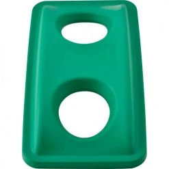 Global Industrial™ Bottles & Cans Recycling Lid, Green -Cheap Trash & Recycling Store 261905GN 02
