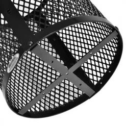 Global Industrial™ Outdoor Steel Diamond Trash Can With Dome Lid, 36 Gallon, Black -Cheap Trash & Recycling Store 261948BK 07