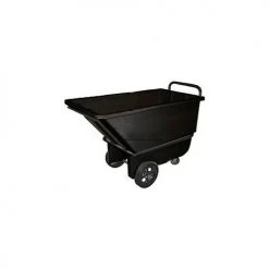 Bayhead Products Light Duty Plastic Tilt Truck, 1/3 Cu. Yd. Cap, 1200 Lbs. Cap, Black