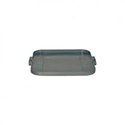 Flat Lid For 28 Gallon Square Rubbermaid Brute Waste Receptacles - Gray