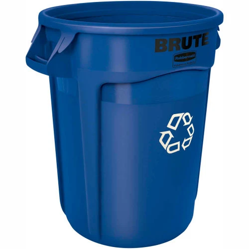 Rubbermaid® Recycling Can, 20 Gallon, Blue 1 Rubbermaid® Recycling Can, 20 Gallon, Blue