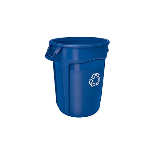 Rubbermaid® Brute Recycling Can, 32 Gallon, Blue 1 Rubbermaid® Brute Recycling Can, 32 Gallon, Blue