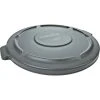 Rubbermaid Flat Lid For 32 Gallon Round Trash Container - Gray