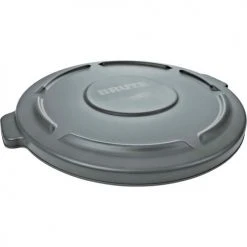 Rubbermaid Flat Lid For 32 Gallon Round Trash Container - Gray