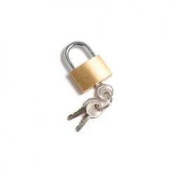 Global Industrial™ Brass Padlock With 3 Keys