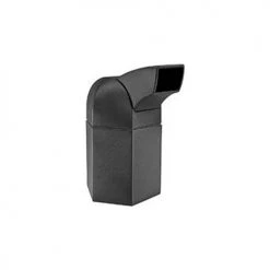 Commercial Zone PolyTec™ Hex Waste Container with Drive-Thru Lid, Black, 45-Gallon