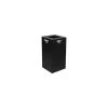 Steel Recycling Container with Waste Disposal Opening - 28 Gal. Cap. Black
