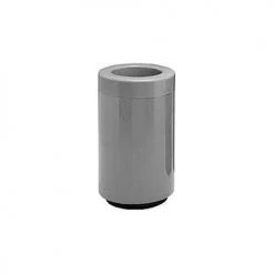 Witt Industries Fiberglass Waste Receptacle with Open Top - 18 Gallon Capacity Gray - 7C-1831T-PD-2