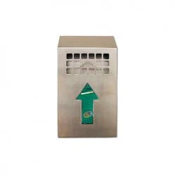 No Butts Bin Wall Mount Bin Outdoor Ashtray Stainless Steel