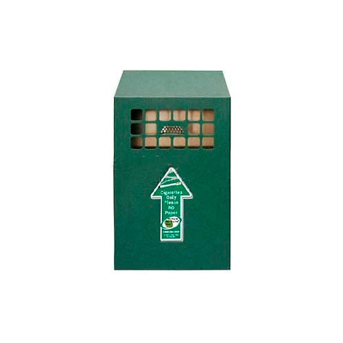 No Butts Bin Wall Mount Bin Outdoor Ashtray Antique Green - NBB03 1 No Butts Bin Wall Mount Bin Outdoor Ashtray Antique Green - NBB03