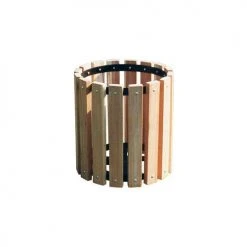 UltraPlay Untreated Wood Garbage Can - 32 Gallon