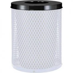 Global Industrial™ Steel Flat Lid For 24 Gallon Trash Can, Black