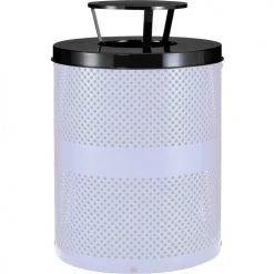 Global Industrial™ Steel Rain Bonnet Lid For 36 Gallon Trash Can, Black