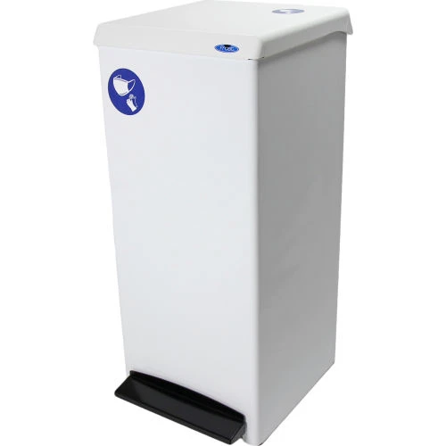 Frost Step-On PPE Waste Can, 25.1 Gallon White 1 Frost Step-On PPE Waste Can, 25.1 Gallon White