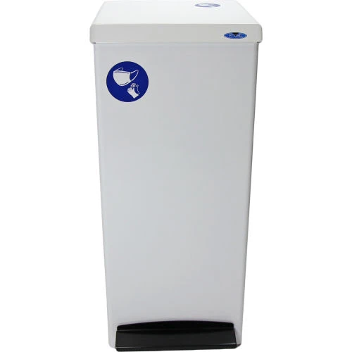 Frost Step-On PPE Waste Can, 25.1 Gallon White 2 Frost Step-On PPE Waste Can, 25.1 Gallon White - Image 2