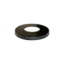 Witt Industries Steel Open Flat Lid, Black