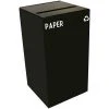 Witt Industries Recycling Can, Paper, 28 Gallon, Charcoal
