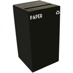 Witt Industries Recycling Can, Paper, 28 Gallon, Charcoal