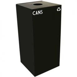 Witt Industries Recycling Can, 32 Gallon, Bottles & Cans, Charcoal