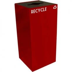 Witt Industries Recycling Can, 32 Gallon, Red