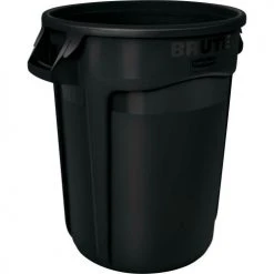 Rubbermaid Brute® 2643-60 Trash Container w/Venting Channels, 44 Gallon - Black