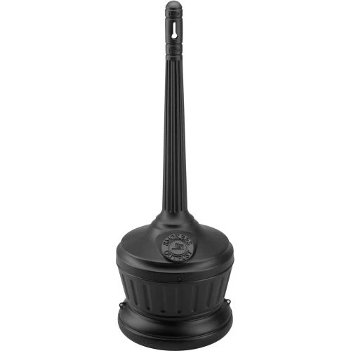 Commercial Zone Smokers' Outpost® Standard Outdoor Ashtray, Black 1 Commercial Zone Smokers' Outpost® Standard Outdoor Ashtray, Black