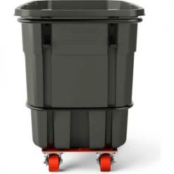 Suncast® Towable Standard Duty Plastic Tilt Truck, 1/2 Cu. Yd. Cap, 800 Lbs Cap,Gray -Cheap Trash & Recycling Store 32183012 RMTTSD50 WS Back