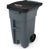 Rubbermaid Brute® Rollout Waste Container 32 Gallon Gray - 1971941 - Pkg Qty 2