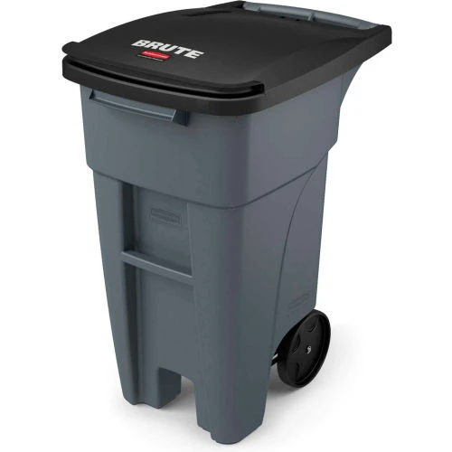 Rubbermaid Brute® Rollout Waste Container 32 Gallon Gray - 1971941 - Pkg Qty 2 1 Rubbermaid Brute® Rollout Waste Container 32 Gallon Gray - 1971941 - Pkg Qty 2