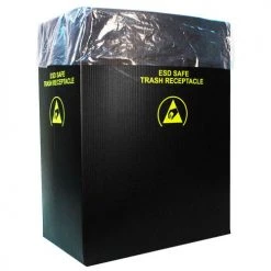 2.00 Mil Static Dissipative Trash Can Liner, 36 Gallon, Pink, Pkg. Qty. 50 - 37823