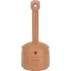 Justrite® Smokers Ceasefire® Plastic Outdoor Ashtray, 4 Gallon, Terracotta